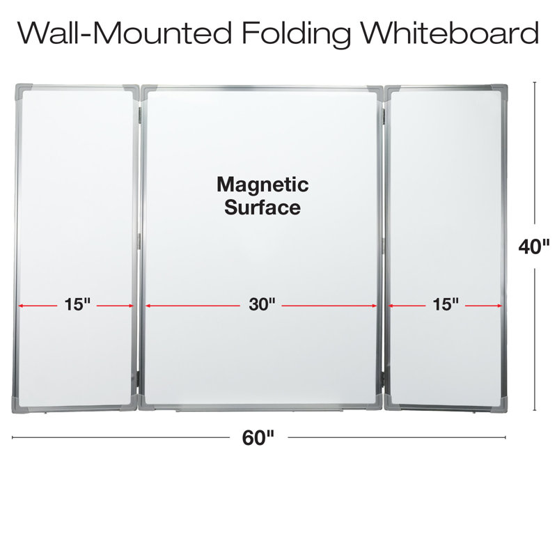 Excello Global Products Yes Steel Wall Metal Whiteboard