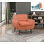 Chaise d'appoint rembourrée et capitonnée-1099036716