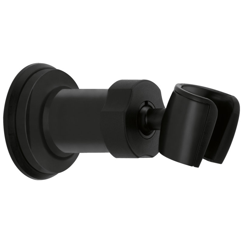 Adjustable Wall Mount for Hand Shower, Matte Black