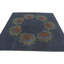 Tapis carré bleu marine Iverson
