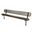 Banc, violet texturé, perforé, 2,44 m, avec dossier, surface-1211726148-1211726154
