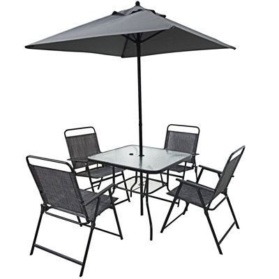 Outdoor Patio Dining Set With Umbrella