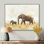 Éléphant avec son bébé en Afrique - Éléphant, art mural