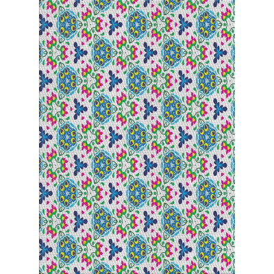 Tapis de la surface bleue en laine touffeté à la main Clopton