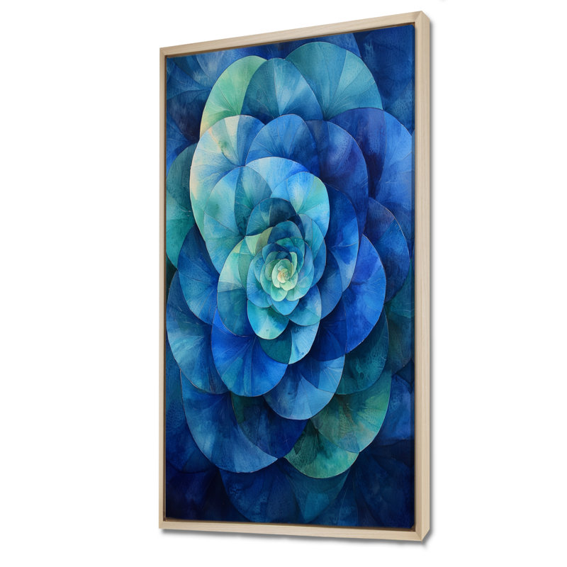 Frederick - impressions murales florales, H 60 po x l 28 po, Impression encadrée flottante, Crème, crème