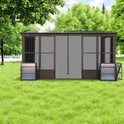 Spacious 10x12 Canopies & Gazebos(must Include Frame), Aluminum Sunroom