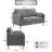 Lagoa 59.8" W Boucle Square Arm Loveseat -1553399616