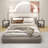 360° Rotatable Floor Lamp With End Table And USB Charging Ports