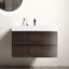 Lavabo de salle de bain 36 po en noyer - évier, rangement maximal, lisse, poignée, évier contemporain de style moderne-585700221-585700216