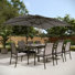 Parasol rectangulaire en porte-à-faux résistant aux intempéries l 144 po x P 108 po Ingra