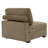 Milbrey Upholstered Camel Corduroy Armless Accent Chair with Pillow Back and Solid Wood Legs-574672836-595439994
