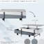 Table basse grise et blanche ultrabrillante avec espace de rangement mobile