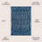 Keishara Moroccan Geometric Navy/Cream Rug-1140980367