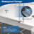 49"-54'' W x 76'' H Frameless Sliding Shower Door with 5/16" (8mm) Clear Tempered Glass, Soft-Close, Easy-Clean Coating, Explosion-Proof Film, Stainless Steel Accessories-112128100