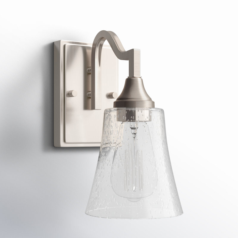 Abramowski Armed Sconce, Brushed Nickel