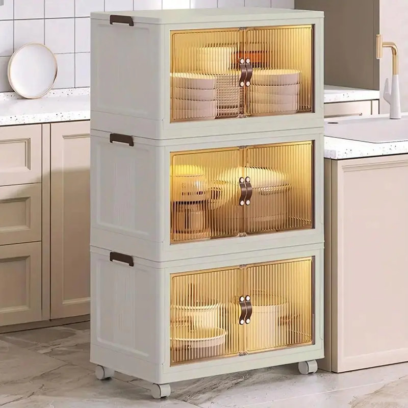 Armoire de rangement avec roues verrouillables Nikyra, 3
