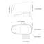 47" Japanese Modern Irregular Freestanding Stone Resin Soaking Bathtub White-93592479