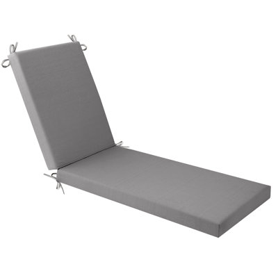 Chaise Lounge Cushions Outdoor Olefin Waterproof Fade-Resistant Lounge Chair Cushion For Outdoor Furniture Pool Lounger Pads With Ties For Patio