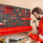 Plastic Pegboard Bin