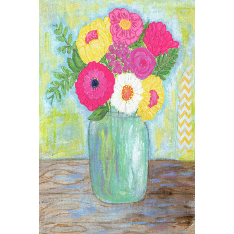 «Mason Jar» par Jill Lambert, reproduction sur toile tendue, H 30 po x l 20 po x P 1,5 po