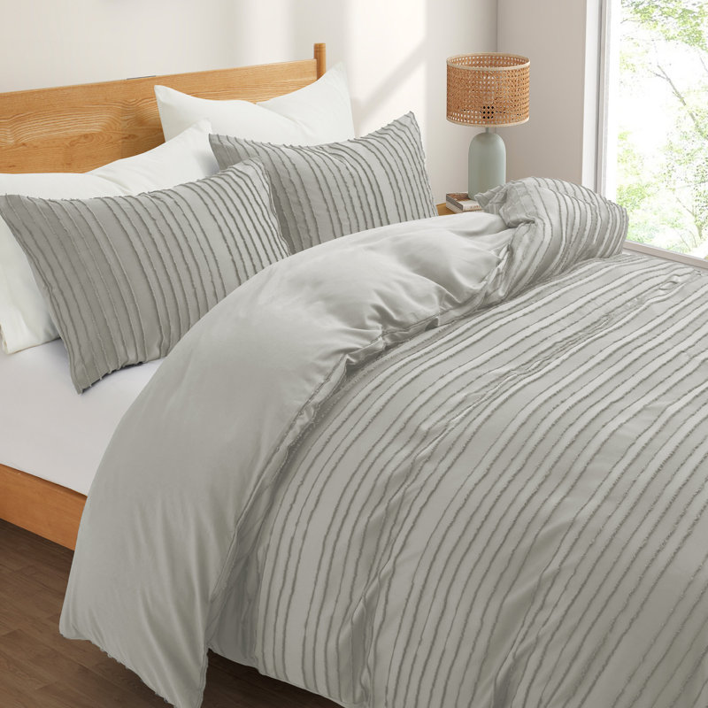  Duvet Cover Set, King Duvet Cover + 2 King Pillowcases, White 