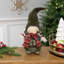 Figurine de Noël fille gnome avec carreaux écossais - 12,5 po