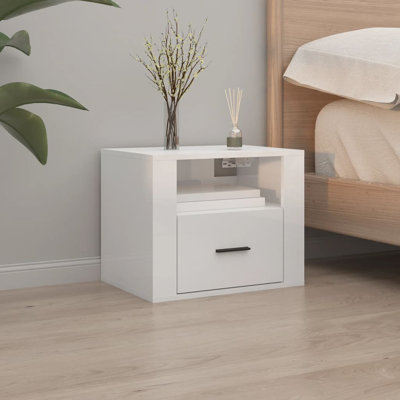 Jalaysia 50cm W Manufactured Wood Bedside Table