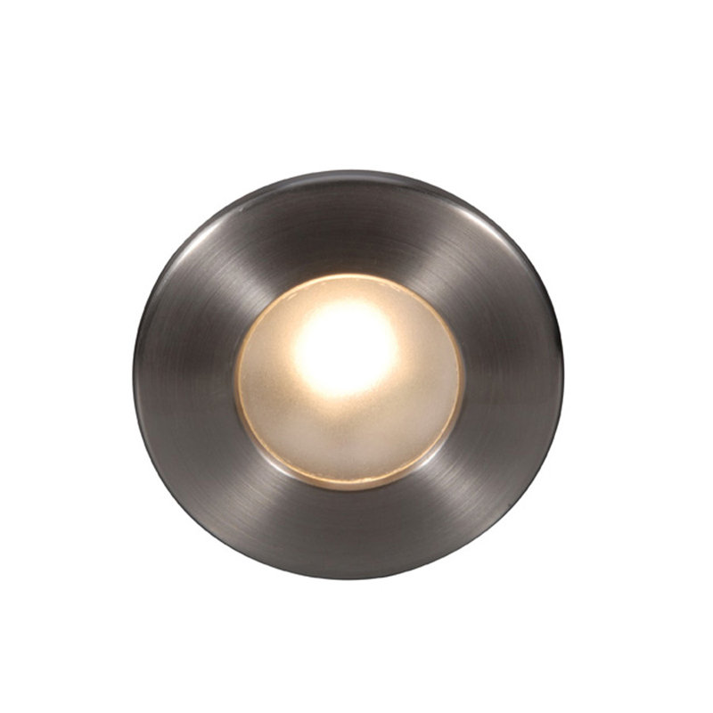 LEDme Integrated LED Step Light, Brushed Nickel, 3000