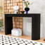 Console avec grand plateau et deux tiroirs-654905187