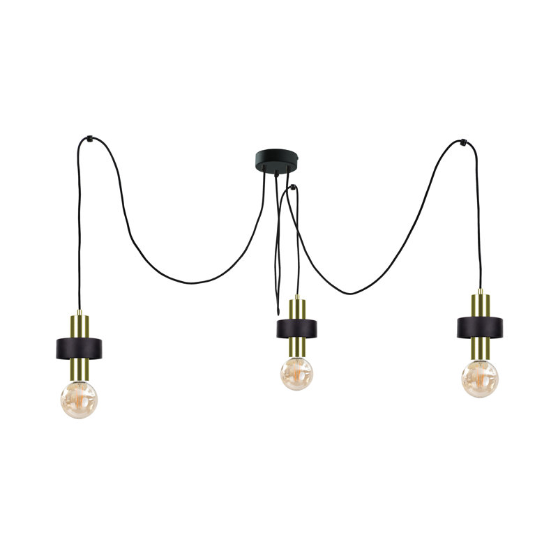 Bernda 3 - Light Cluster Pendant, Black/Gold