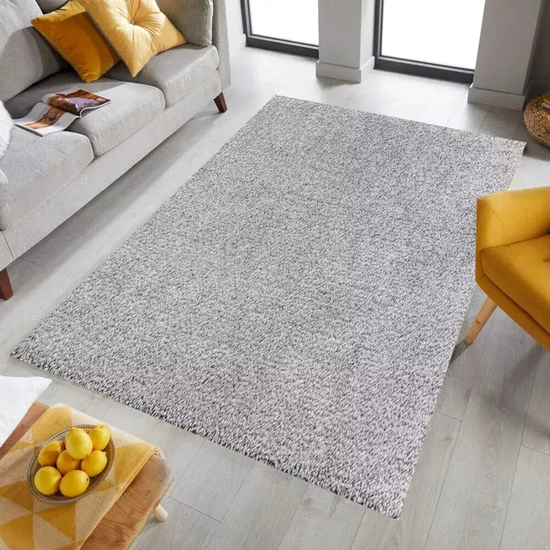 Solid Colour Shaggy Area Rug, Rectangle 60 x 110 cm