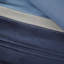 Couette 7 pièces bleu marine - Taille Queen, en microsuède avec détails, collection 7 pièces, 2 oreillers inclus