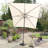 2.4mx3m Crank and Tilt Rectangular Parasol Grey Powder Coated Pole (38mm Pole, 8 Ribs) This parasol is made using Polyester Fabric which has a Weather-Proof Coating & UPF Sun Protection Level 50-2135400228