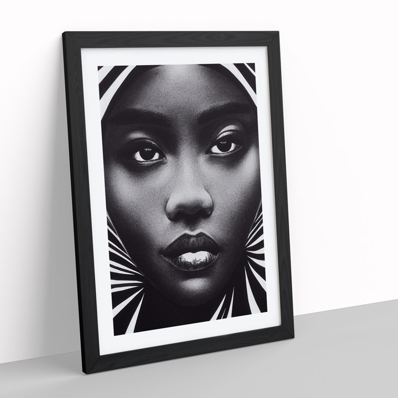Astonishing Woman - Single Picture Frame Print, Black Framed, 64cm H x 46cm W x 2cm D