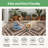 Shimeek Reversible Outdoor Mat, Waterproof Plastic Outdoor Mat,Rectangle 8' x 10',Coffee Beige-2146437188-2122151123