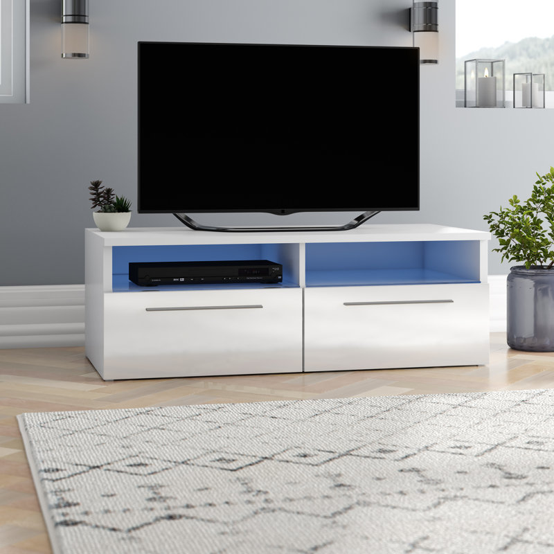 Fairlaine Unfinished TV Stand for TVs up to 40", White