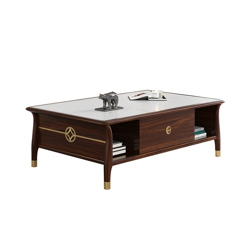 New Chinese-style solid wood coffee table