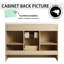 Ensemble de meuble-lavabo simple autoportant 48 po avec plateau en résine 48 po-2024603454