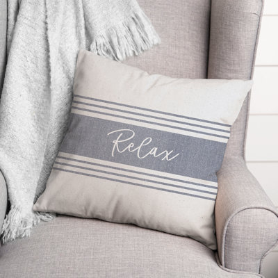 Relax Linen 9 Outdoor Throw Pillow
