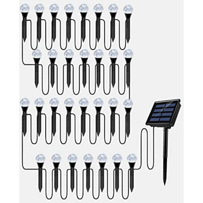 Black Solar Powered Pathway Light