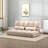 Convertible Floor Sofa Chair, Folding Couch Bed, Guest Chaise Lounge With 2 Pillows, Adjustable Backrest And Headrest, 51.25" L-1984150001-1984150003