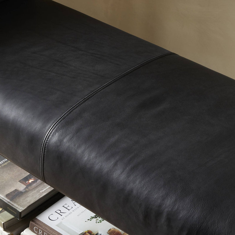 Brickel Leather Storage Bench