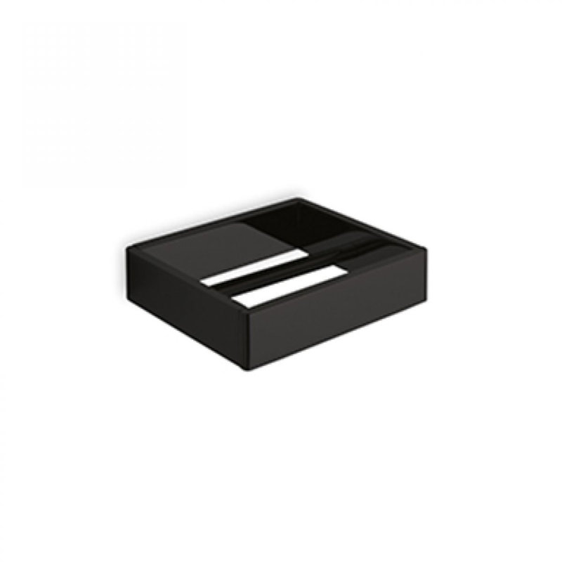 Porte-papier hygiénique mural Icelle, Noir mat