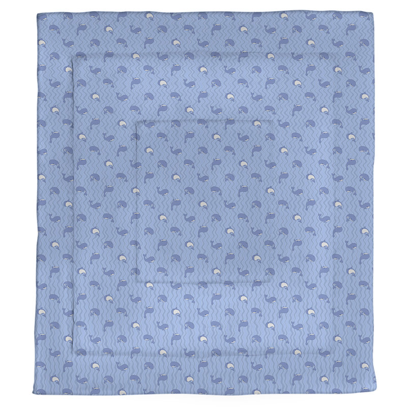 Dana Strider Polyester Comforter, King Comforter, Blue Floral