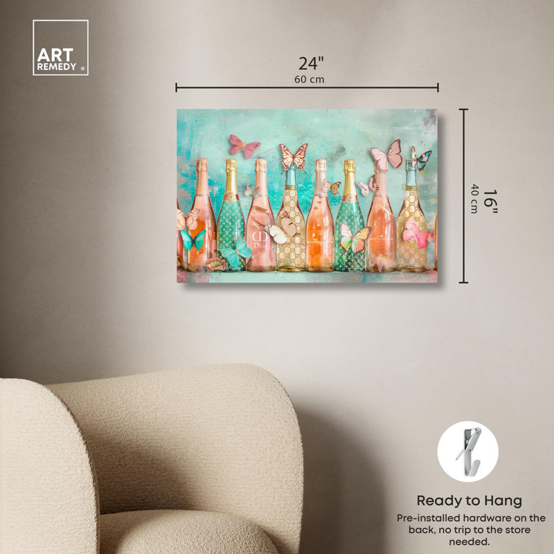 Art Remedy, toile d'art Barcart, H 16 po x l 24 po, Toile tendue