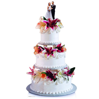 Accroche en carton pour gâteau de mariage