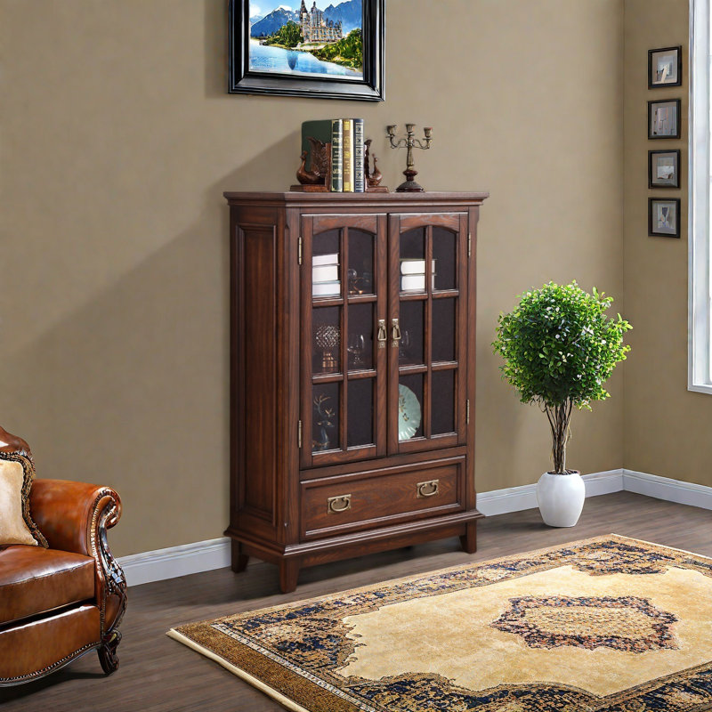 Armoire de rangement simple, Noyer
