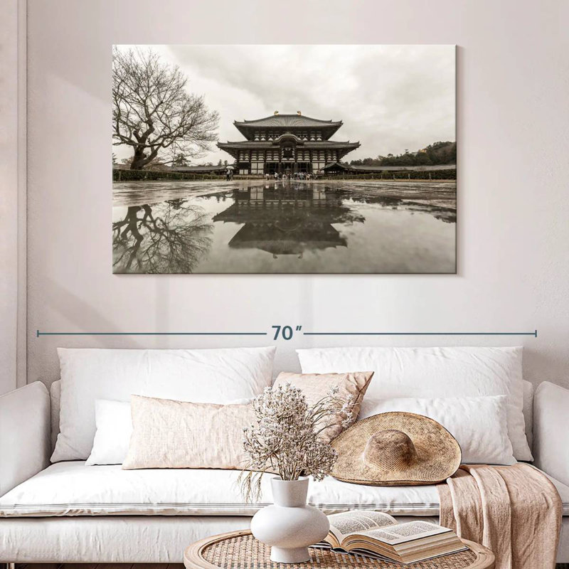Adella Todaiji Temple Reflection, 32" H x 48" W