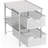 Stackable Cabinet Basket Drawer Organizer, White