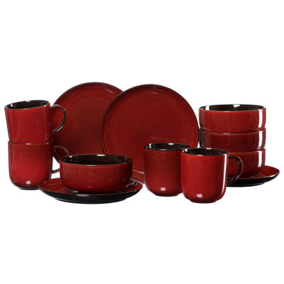 Piece Stoneware Dinnerware Set - Service for 6